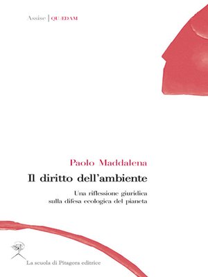 cover image of Il diritto dell'ambiente. Una riflessione giuridica sulla difesa ecologica del pianeta